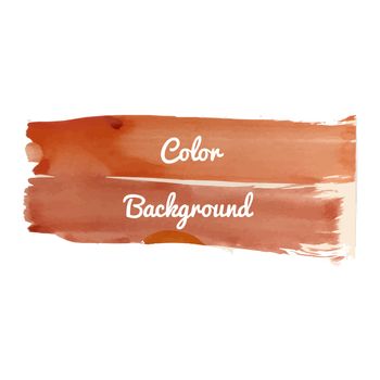 Bright abstract template with watercolor spot and splatter in vector
