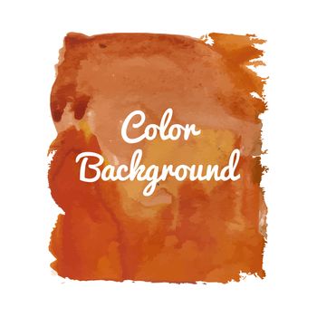 Bright abstract template with watercolor spot and splatter in vector