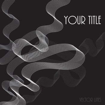 Abstract lines background as water, flow in vector
