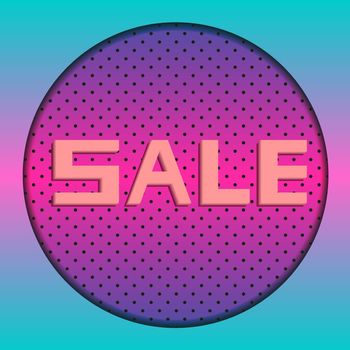 Colorful banner for discounts and advertising sales