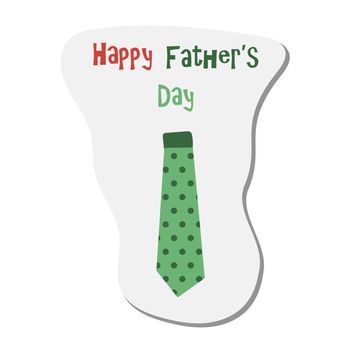 Happy Fathers Day sticker with frather's tie