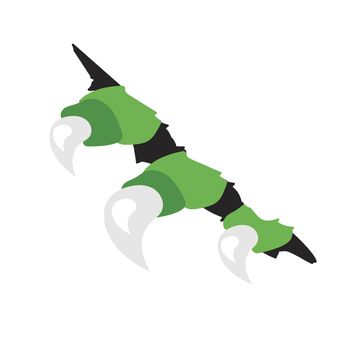 Vector monsters or dragon claws in crack