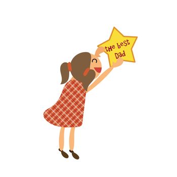Happy Fathers Day sticker for father from child