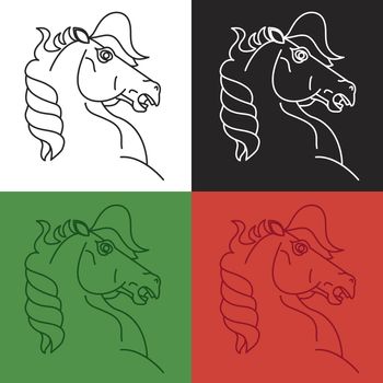 Horse symbol and logo, great power sign