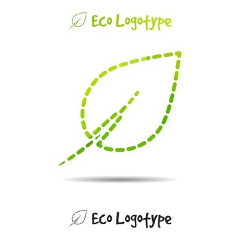 Vector ecology logo or icon in eps, nature logotype
