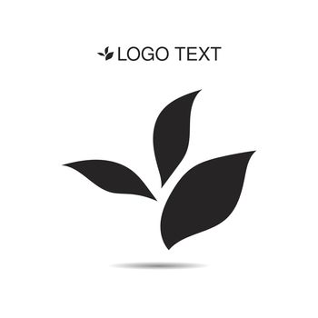 Vector ecology logo or icon in eps, nature logotype