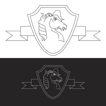 Horse symbol and logo, great power sign