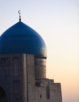 Dome in the old Eastern city. The ancient buildings of medieval Asia