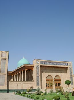 External review of restored architecture of ancient buildings in Tashkent, Uzbekistan