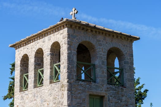 Mediterranean architecture. The stone building of the Tvrdos Monastery in Bosnia.