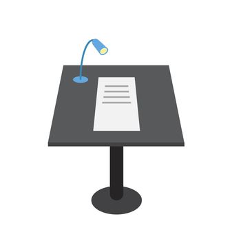 Vector presentation tribune for office, cabinet, presentation, lesson