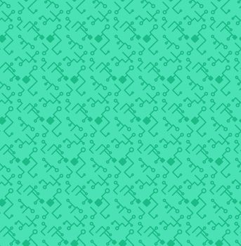 Computer Processor Chip Seamless Pattern for print, cloth, fabric and wrap. High tech wallpaper and background. Computer ornament. Innovation backdrop. Vector