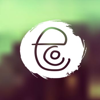 Hand drawn ecology and 100 percents natural lettering. Isolated grunge sticker or nature icon of quality for banner, web, card, print. Eco design. Vector
