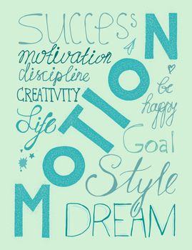 Vintage hand drawn lettering hipster composition with words about life, success and dream. Print, typographic, greeting, poster, t-shirt design about love. Vector