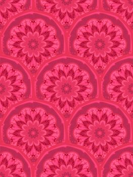 Hand drawn Mandala Seamless Pattern. Arabic, indian, turkish and ottoman culture decoration style. Ethnic ornamental background. Magic vintage template of greeting, card, print, cloth, tattoo. Vector