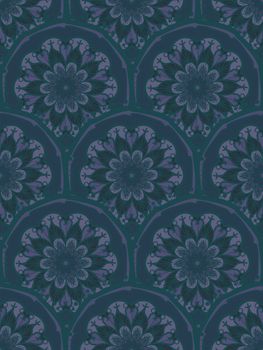Hand drawn Mandala Seamless Pattern. Arabic, indian, turkish and ottoman culture decoration style. Ethnic ornamental background. Magic vintage template of greeting, card, print, cloth, tattoo. Vector