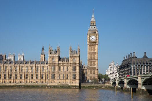 View of Bigben in London England