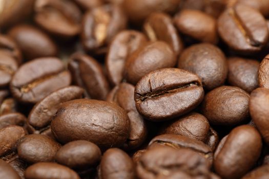 close-up  background of coffee beans