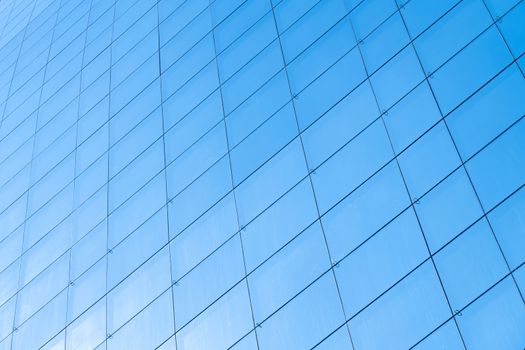 background of office building blue glass window