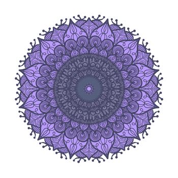 Hand drawn Mandala in arabic, indian, islam and ottoman culture decoration style. Ethnic geometric ornamental background. Magic vintage template of greeting, card, print, cloth, tattoo. Vector