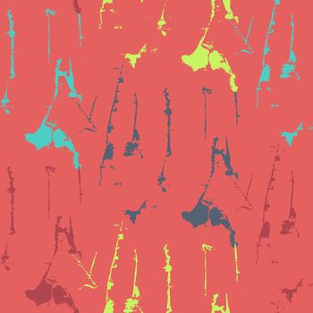 Grunge seamless texture pattern for print, fabric, wallpapers, clothes. Retro ornament by brush. Vector