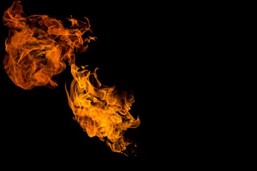 Fire patterns. Flames on a black background. Fiery patterns. Burning flame. Blazing fire. phoenix,	