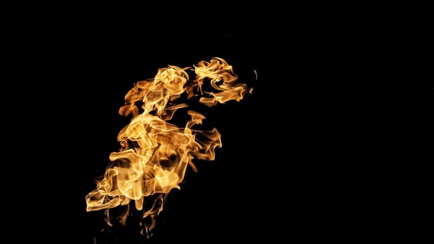 Fire flames on black background. fire on black background isolated. fire patterns
