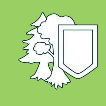 Environment Protection Sticker. Ecology and nature protection icon. Vector
