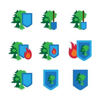 Environment Protection Stickers Set. Ecology and nature protection icon. Vector