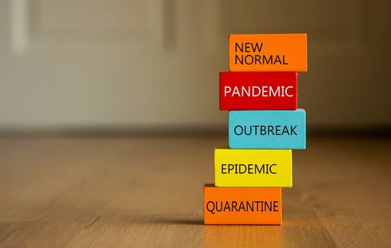 Pandemic word on wooden blocks - Health Conceptual