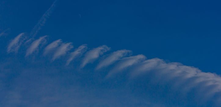 a strange cloud that looks like a spiral screw