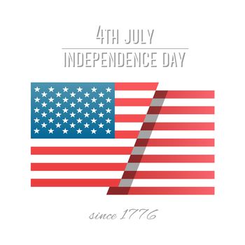 Digitally generated Patriotic fourth of july vector