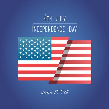 Digitally generated Patriotic fourth of july vector
