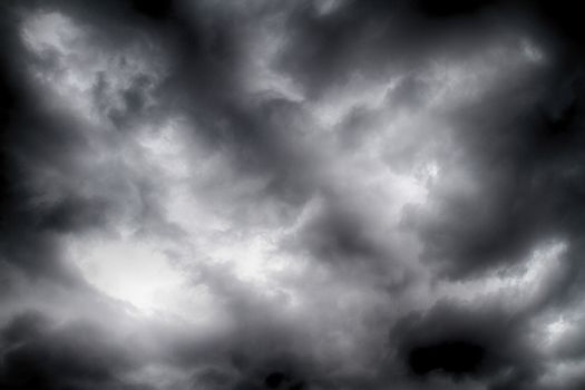 Blue sky background with white fluffy clouds