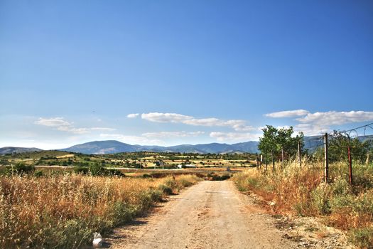 a country road that goes on forever