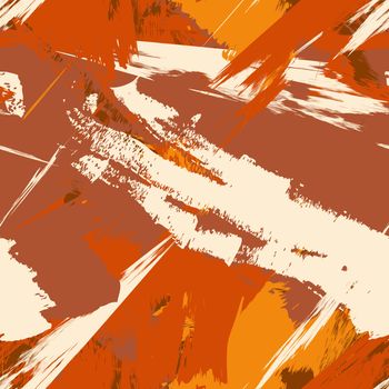 Grunge seamless texture pattern for print, fabric, wallpapers, clothes. Retro ornament by brush. Vector
