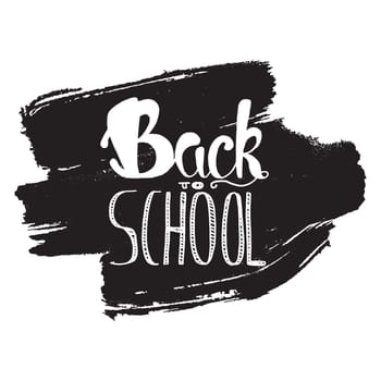 Vintage Back To School Lettering Banner. Knowledge day poster. Vector