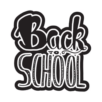 Vintage Back To School Lettering Banner. Knowledge day poster. Vector