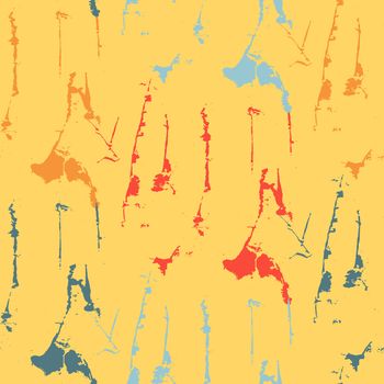 Grunge seamless texture pattern for print, fabric, wallpapers, clothes. Retro ornament by brush. Vector