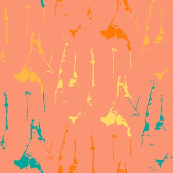 Grunge seamless texture pattern for print, fabric, wallpapers, clothes. Retro ornament by brush. Vector