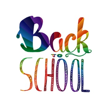 Vintage Back To School Lettering Banner. Knowledge day poster. Vector