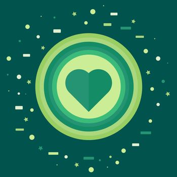 Like symbol. Heart icon for wedding, holiday and social networks, blog, print and sticker. Vector