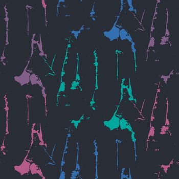 Grunge seamless texture pattern for print, fabric, wallpapers, clothes. Retro ornament by brush. Vector