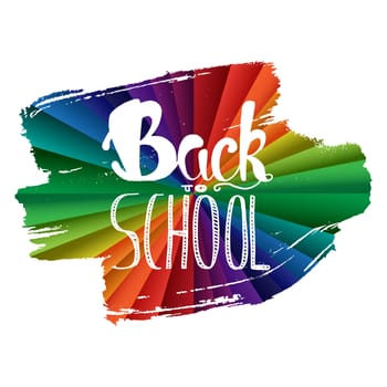 Vintage Back To School Lettering Banner. Knowledge day poster. Vector