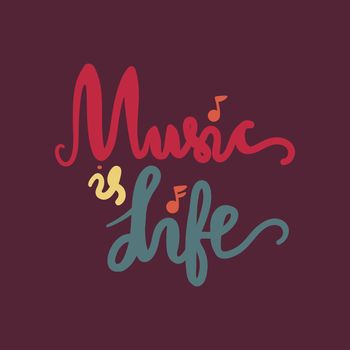 Vintage World Music Day Lettering for Banner and Badge. Sticker, Poster, Card Design Template. Vector