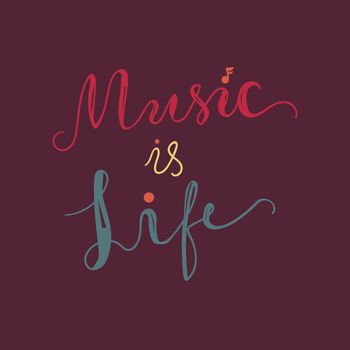Vintage World Music Day Lettering for Banner and Badge. Sticker, Poster, Card Design Template. Vector
