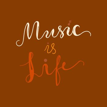 Vintage World Music Day Lettering for Banner and Badge. Sticker, Poster, Card Design Template. Vector