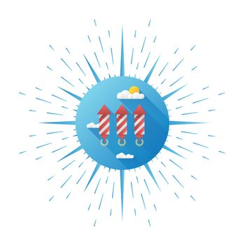 Digitally generated Patriotic fourth of july vector