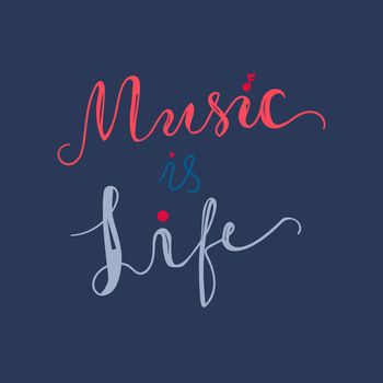 Vintage World Music Day Lettering for Banner and Badge. Sticker, Poster, Card Design Template. Vector