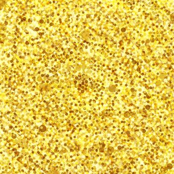 Gold Sparkle Glitter Texture. Glowing sparks background. Vector